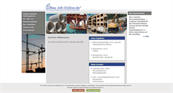 Desktop Screenshot of bau-job-online.de