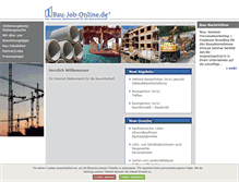 Tablet Screenshot of bau-job-online.de
